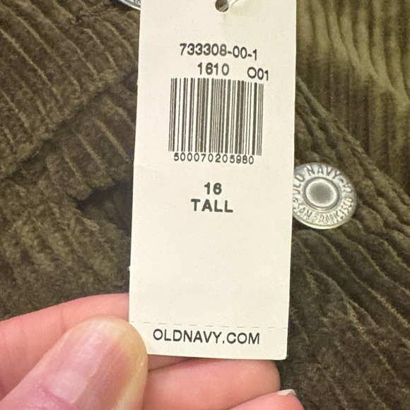 Old Navy Olive Corduroy Dungarees - Picture 3 of 4
